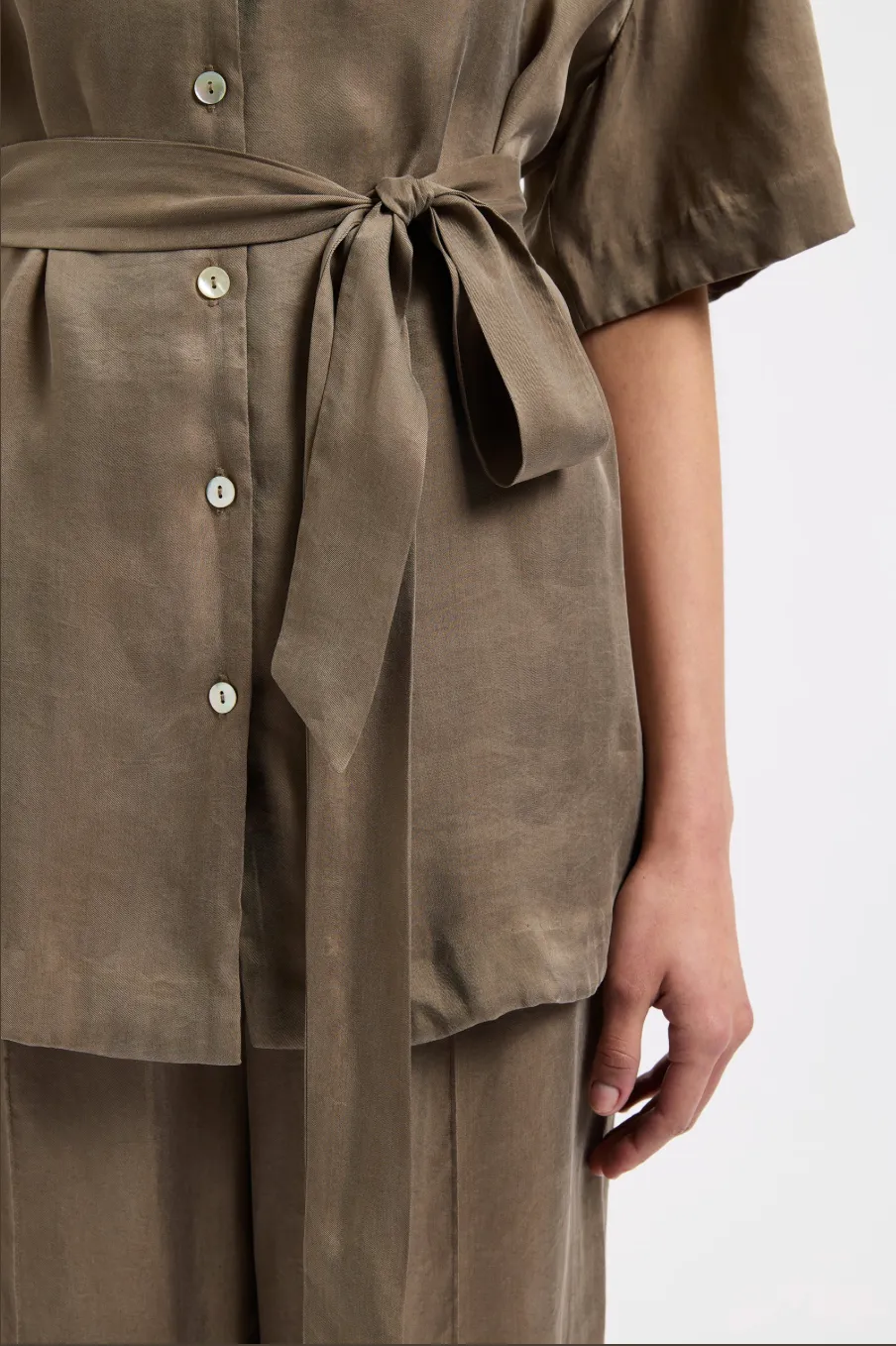 Seshni Tencel Shirt Chestnut