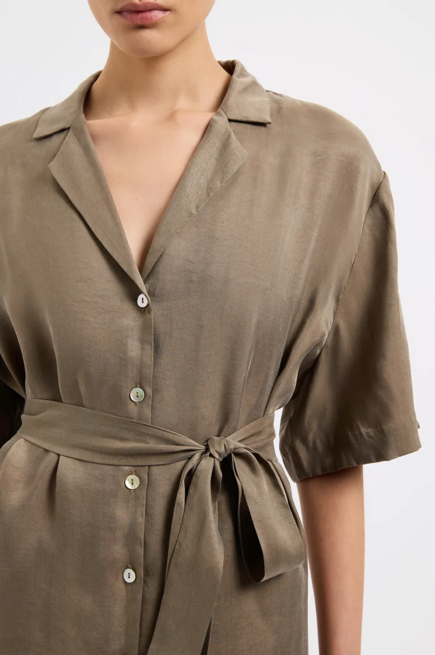 Seshni Tencel Shirt Chestnut
