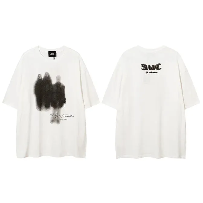 Shadow Graphic Hip Hop Oversized T-Shirt