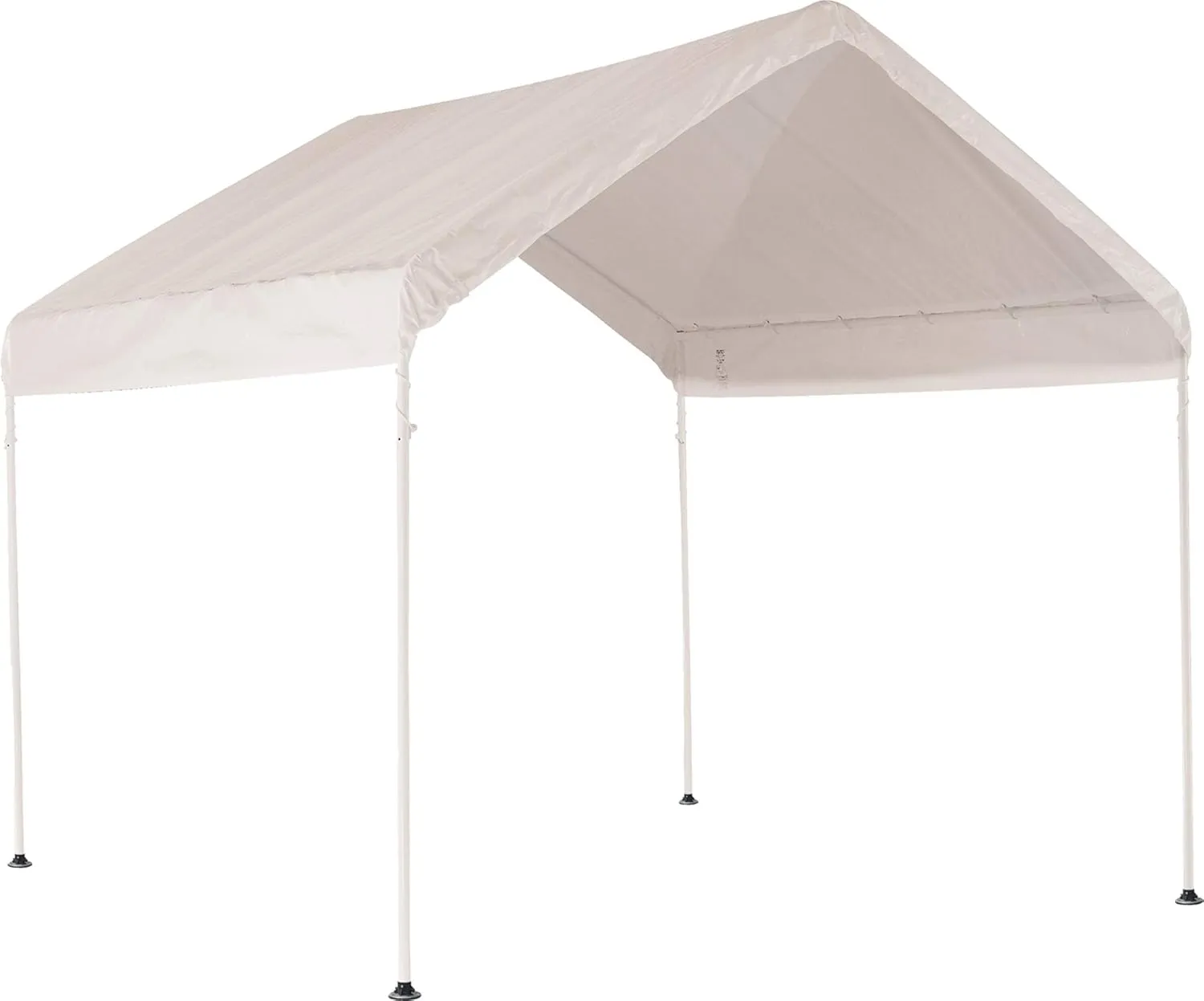 ShelterLogic 10' x 10' MaxAP Canopy Series Compact Outdoor Easy to Assemble Steel Metal Frame Canopy with 50  UPF Sun Protection and Waterproof Cover, White, 23521