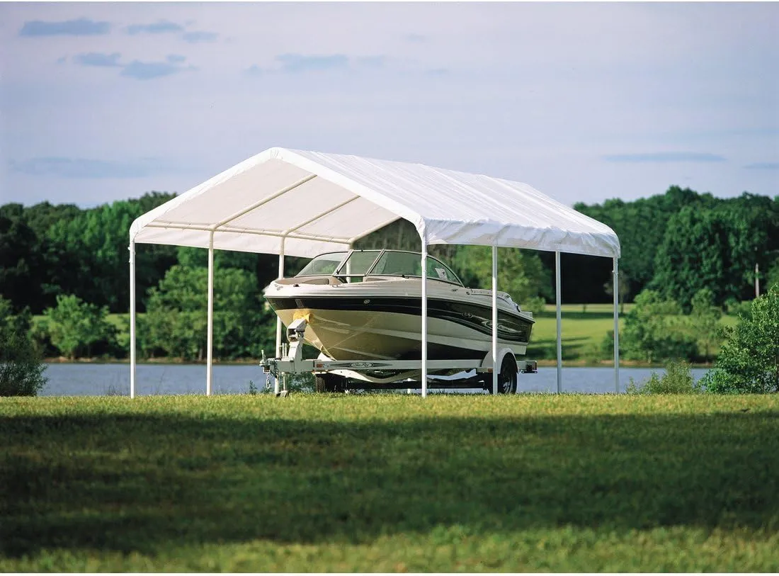 ShelterLogic 12' x 20' SuperMax Heavy Duty Steel Frame Quick and Easy Set-Up Canopy