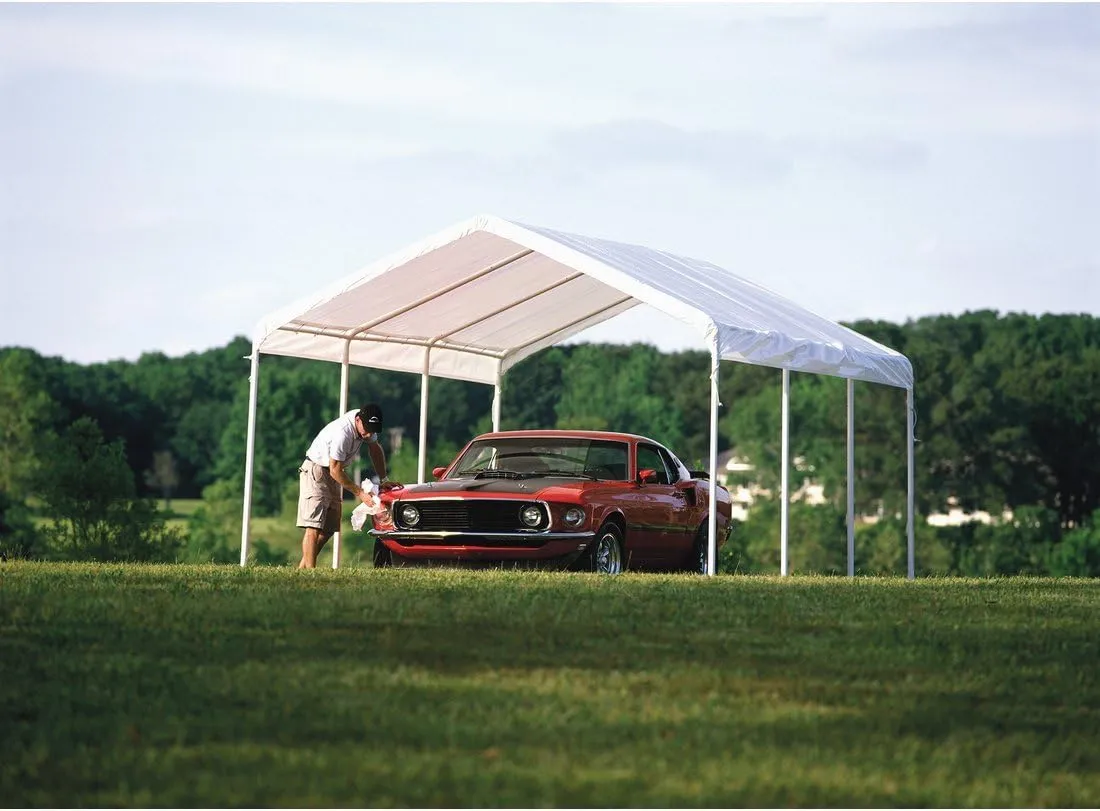 ShelterLogic 12' x 20' SuperMax Heavy Duty Steel Frame Quick and Easy Set-Up Canopy