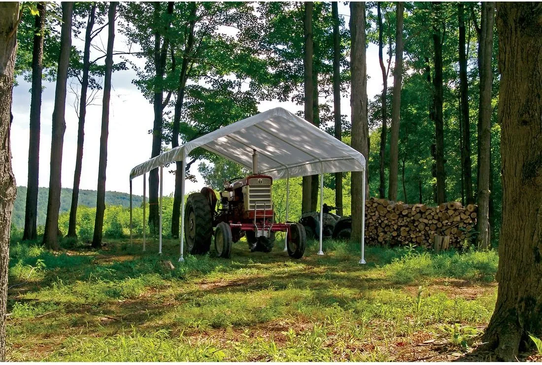 ShelterLogic 12' x 20' SuperMax Heavy Duty Steel Frame Quick and Easy Set-Up Canopy