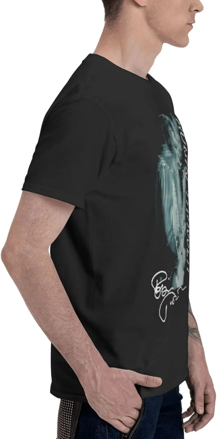 Shirt Men Short Sleeve Crew Neck T-Shirt Casual Fun Rock Printed Tee