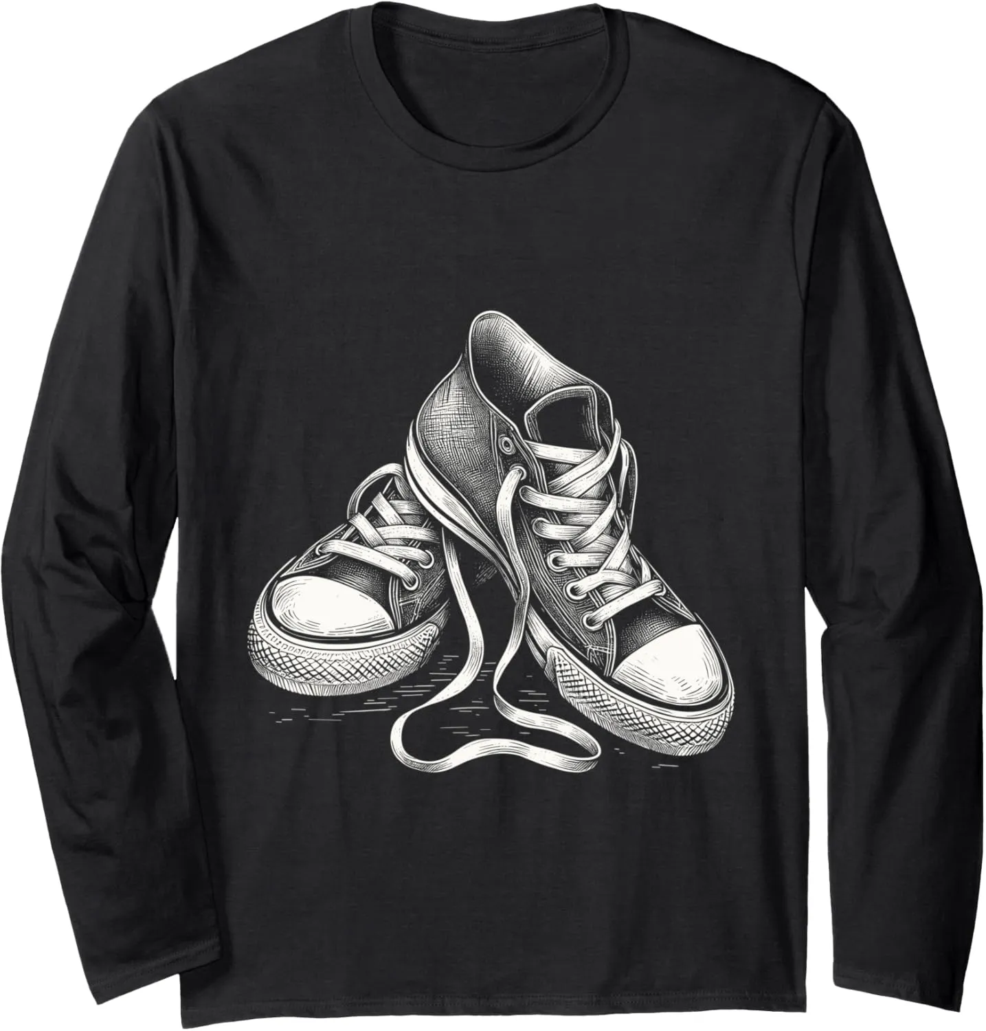 Shoes Hip Hop Rap Fans Streetwear Music Rapper Long Sleeve T-Shirt