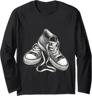 Shoes Hip Hop Rap Fans Streetwear Music Rapper Long Sleeve T-Shirt
