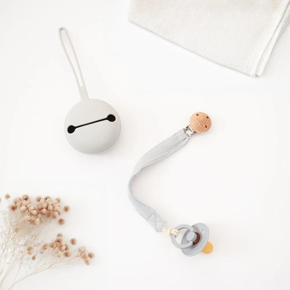 Silicone Pacifier Case - Cool Grey