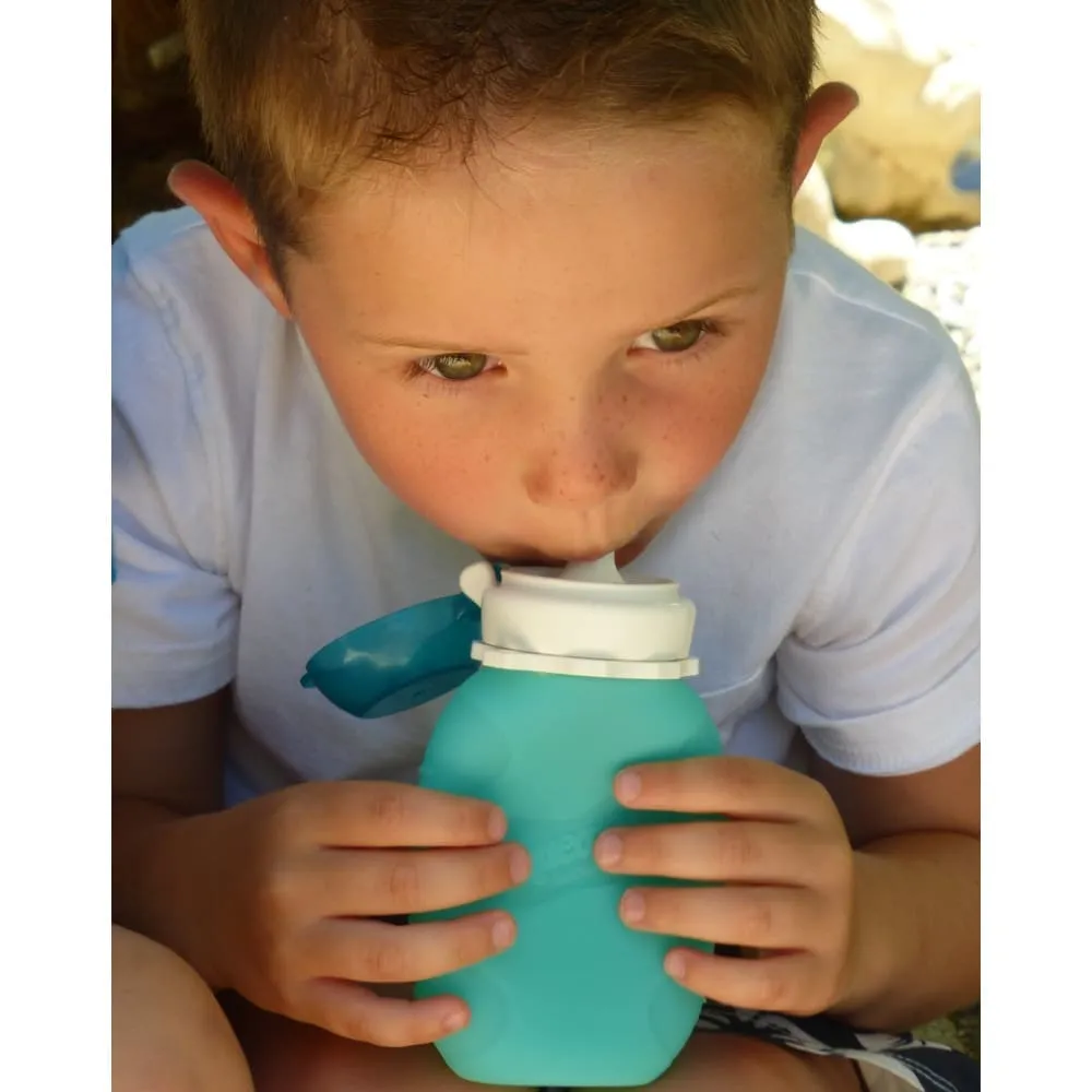 Silicone Squeasy Snacker Yoghurt & Drink Pouch – Small 105ml - Purple