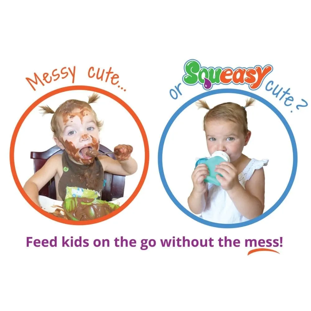 Silicone Squeasy Snacker Yoghurt & Drink Pouch – Small 105ml - Purple