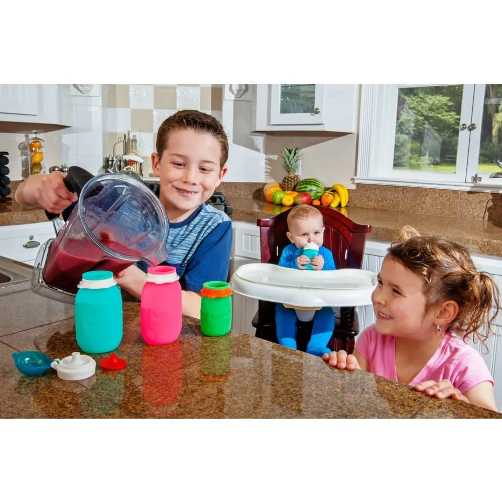 Silicone Squeasy Snacker Yoghurt & Drink Pouch – Small 105ml - Purple