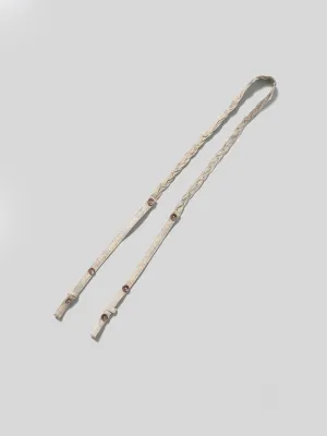Silk Shoulder Strap - White/Beige tones