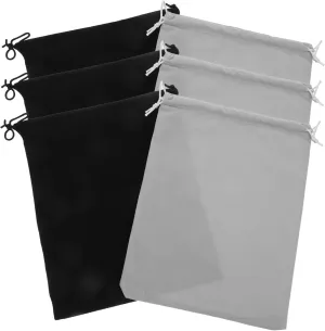 SOESFOUFU 6pcs Multipurpose Velvet Jewelry Pouch Drawstring Bag Water Bottle Pouch Umbrella Sleeve Beach Bag