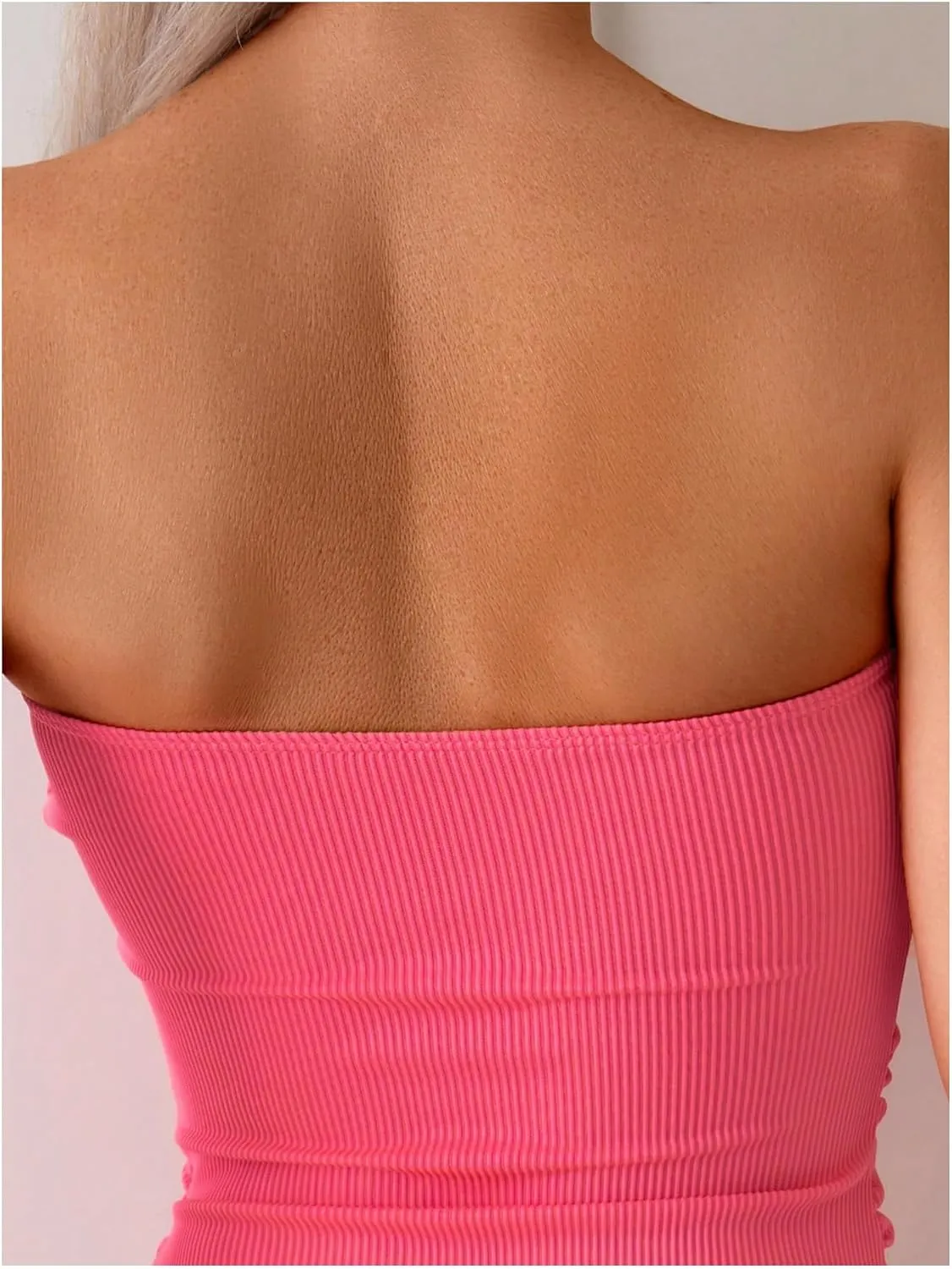 SOLY HUX Tankini Swimsuits for Women Chevron Print Bandeau Bikini Two Piece Bathing Suits