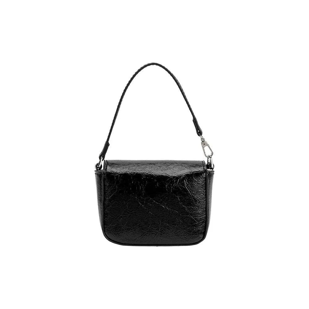 Sonnet Black Mini Vegan Crossbody Bag