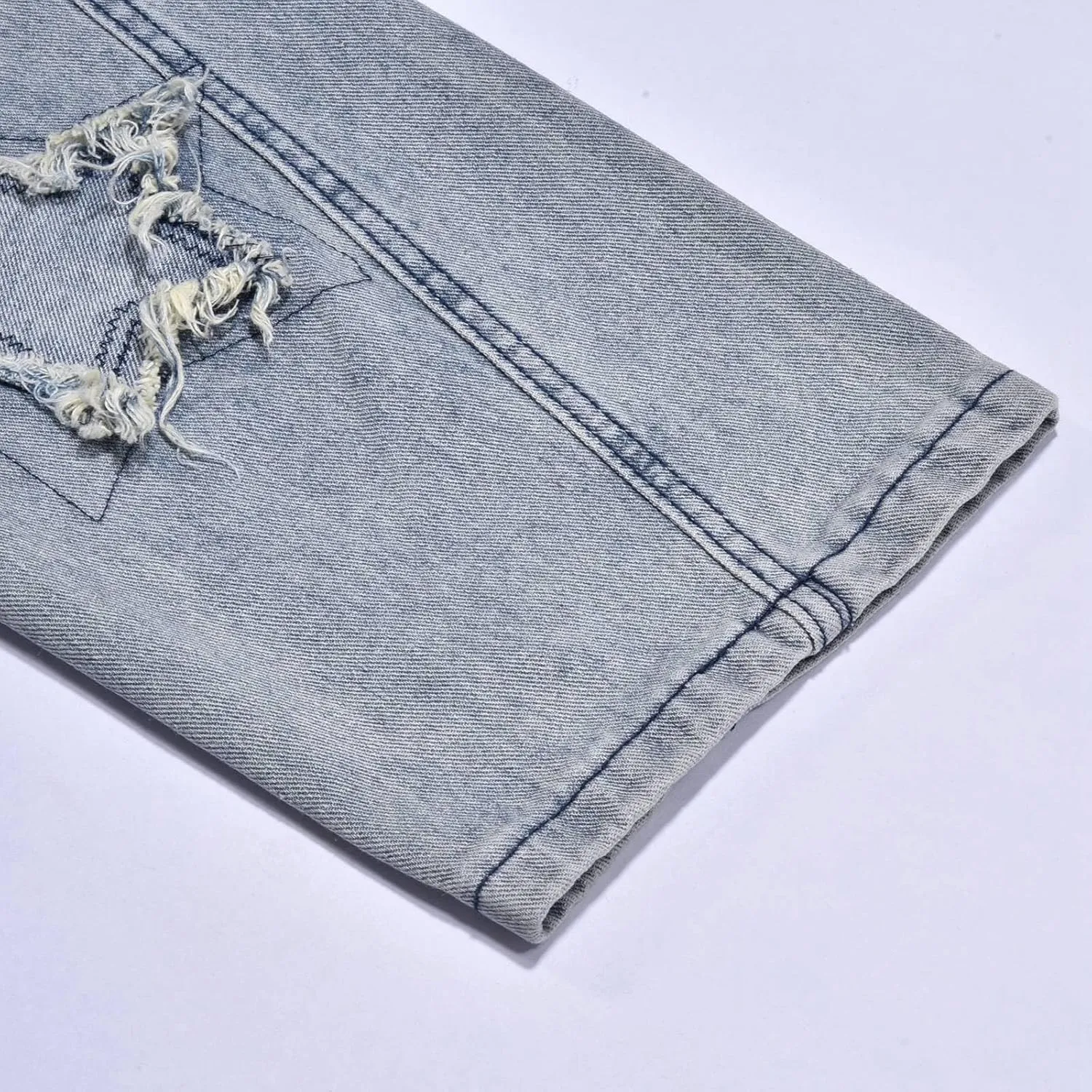 Star Jeans for Women Men Baggy Y2k Pants High Waisted Hip Hop Streetwear Embroidery Boyfriend Pants Harajuku Denim Pants