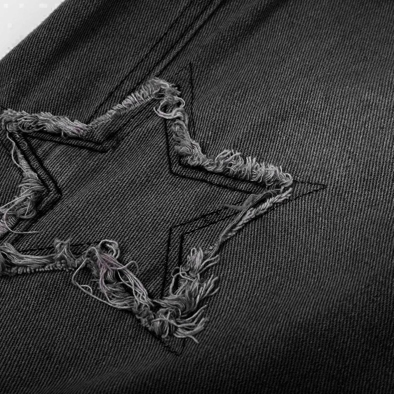 Star Jeans for Women Men Baggy Y2k Pants High Waisted Hip Hop Streetwear Embroidery Boyfriend Pants Harajuku Denim Pants