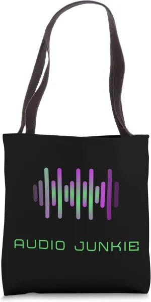 Streaming Music Abstract Waves AUDIO JUNKIE Tote Bag