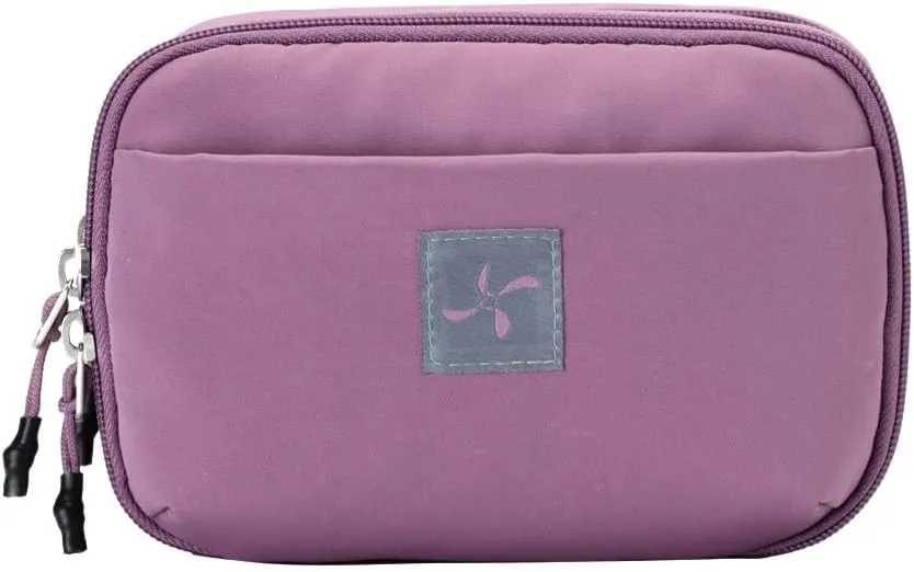 Sugar Medical Insulated Diabetes Supply Bag – Glucose Meter Case & Diabetic Organizer | Crossbody or Belt Bag for Insulin, Test Strips, Lancets & More. (Misty Purple)