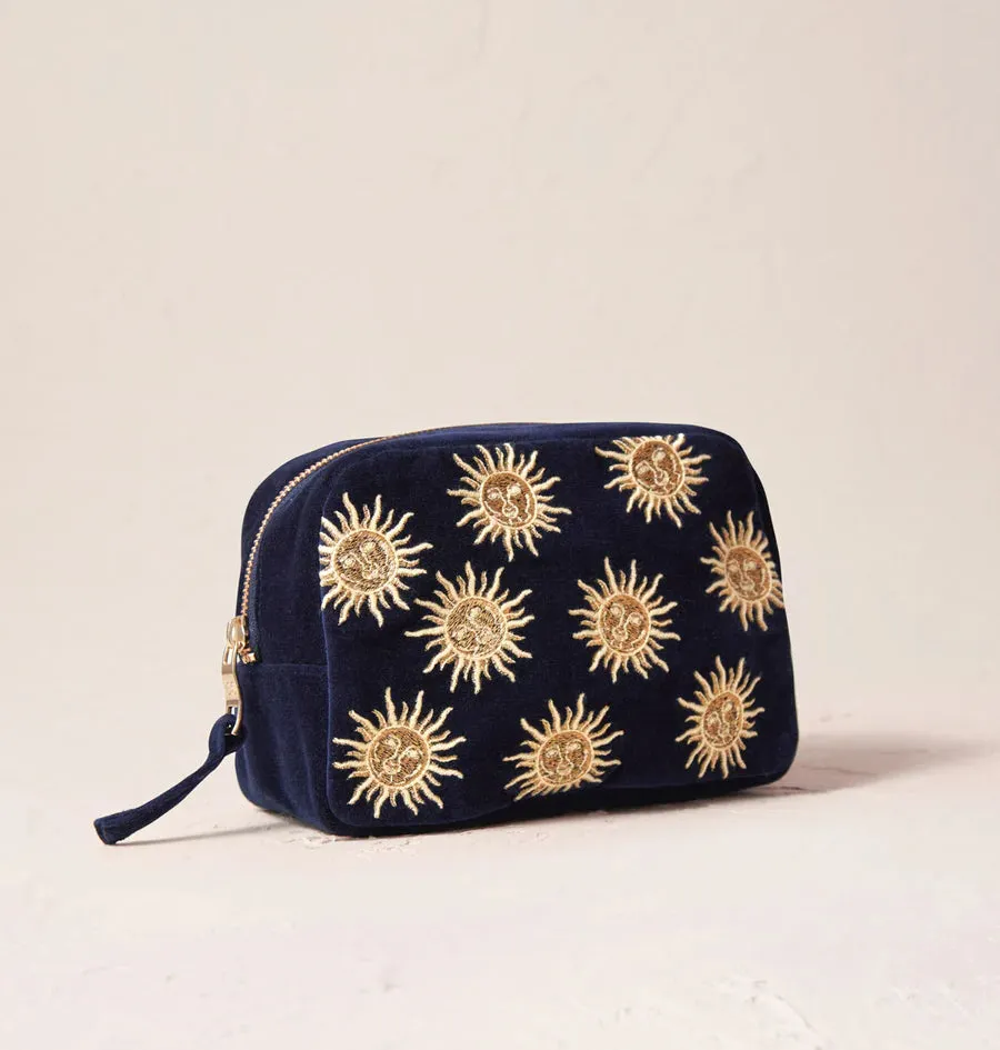 Sun Goddess Makeup Bag - Navy
