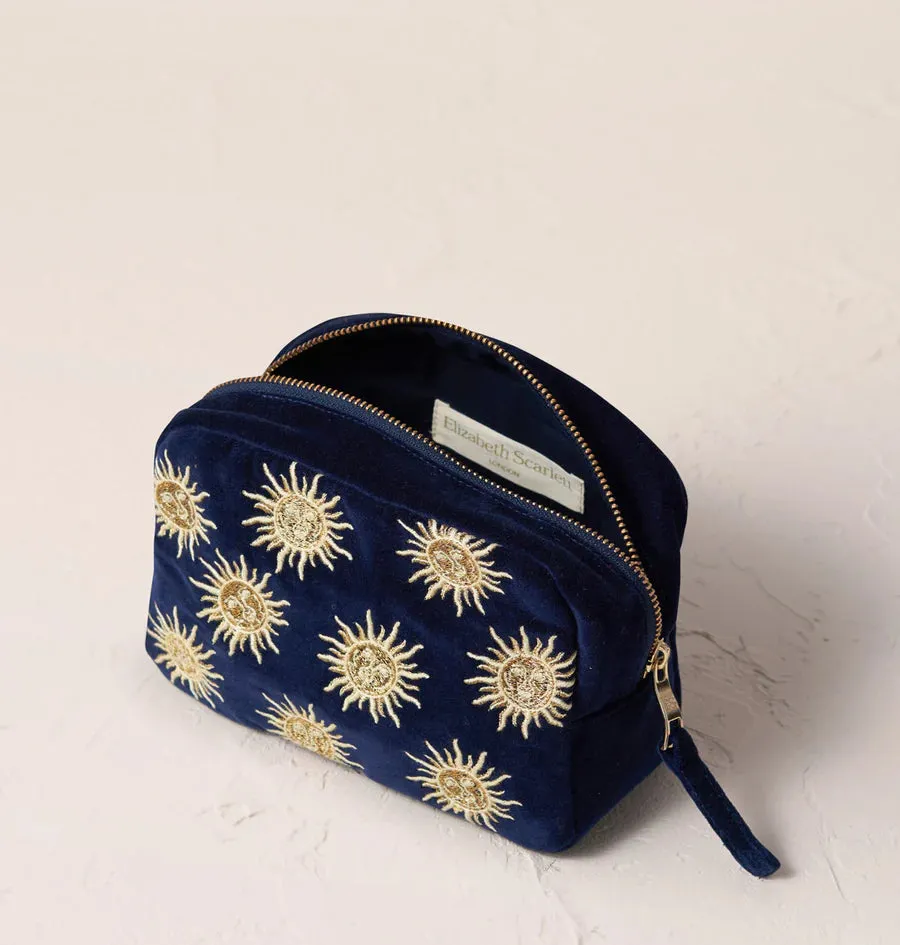 Sun Goddess Makeup Bag - Navy