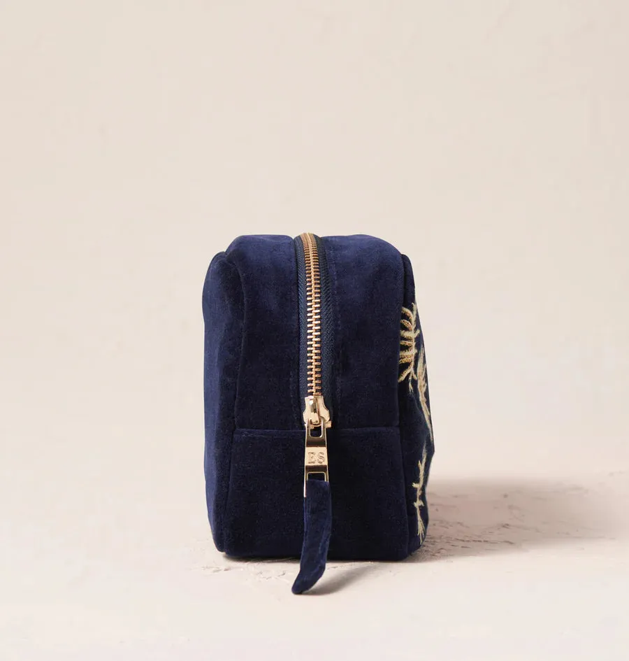 Sun Goddess Makeup Bag - Navy