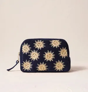Sun Goddess Makeup Bag - Navy