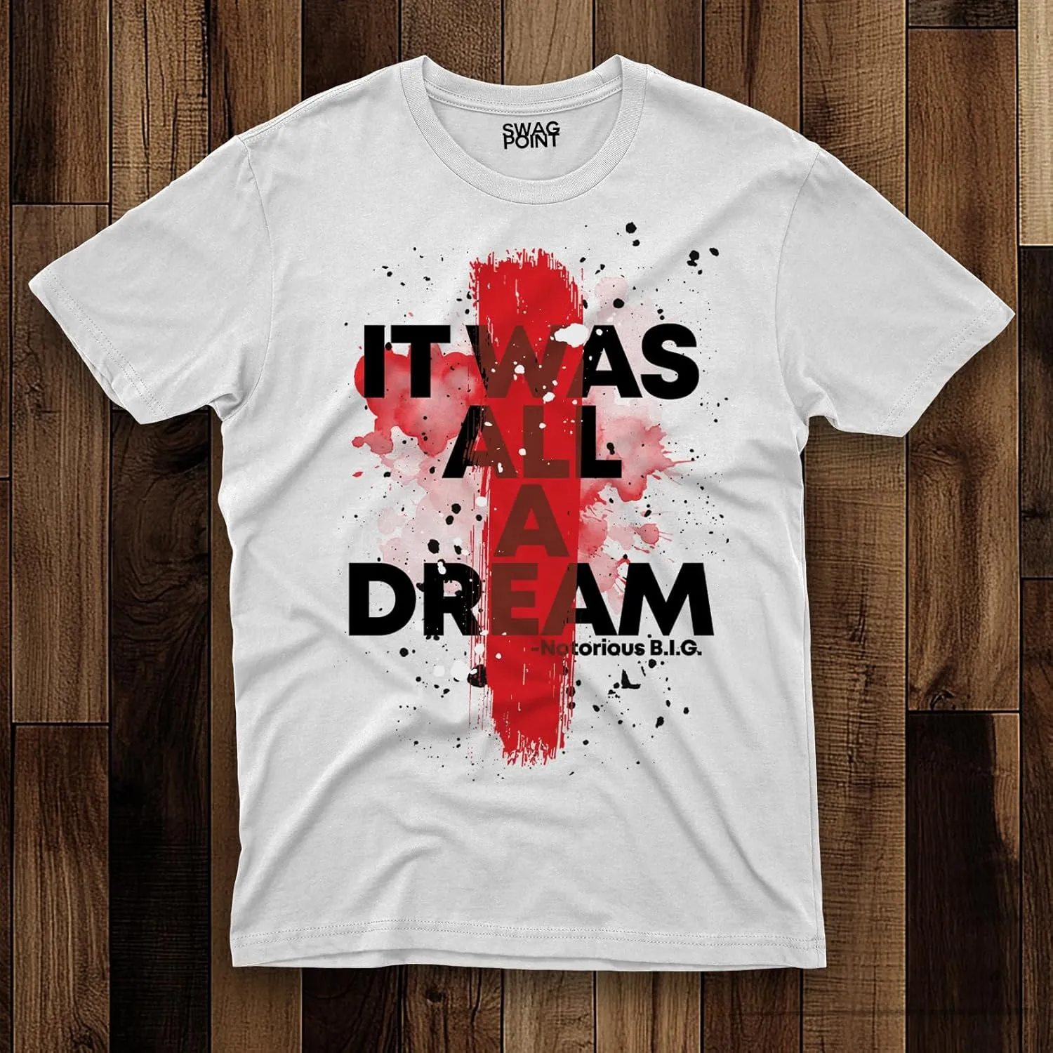 Swag Point Men’s Graphic T Shirts – 100% Cotton Casual Streetwear Hipster Hip Hop Tshirts Short Sleeve Print Tops