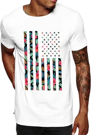 Swag Point Men’s Graphic T Shirts – 100% Cotton Short Sleeve Urban Casual Tops Streetwear Hip Hop Hipster Crewneck Tee