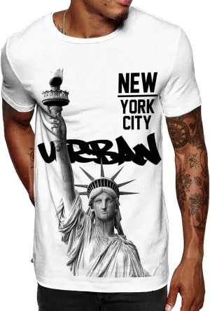 Swag Point Men’s Graphic T Shirts – 100% Cotton Short Sleeve Urban Casual Tops Streetwear Hip Hop Hipster Tee