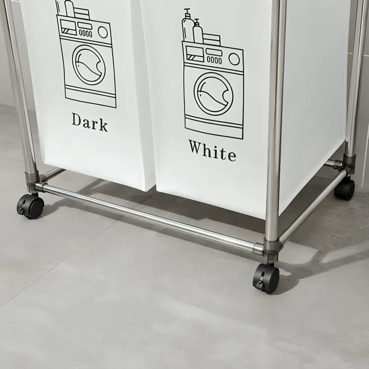 Swift Sort Vertical Laundry Cart with Wheels