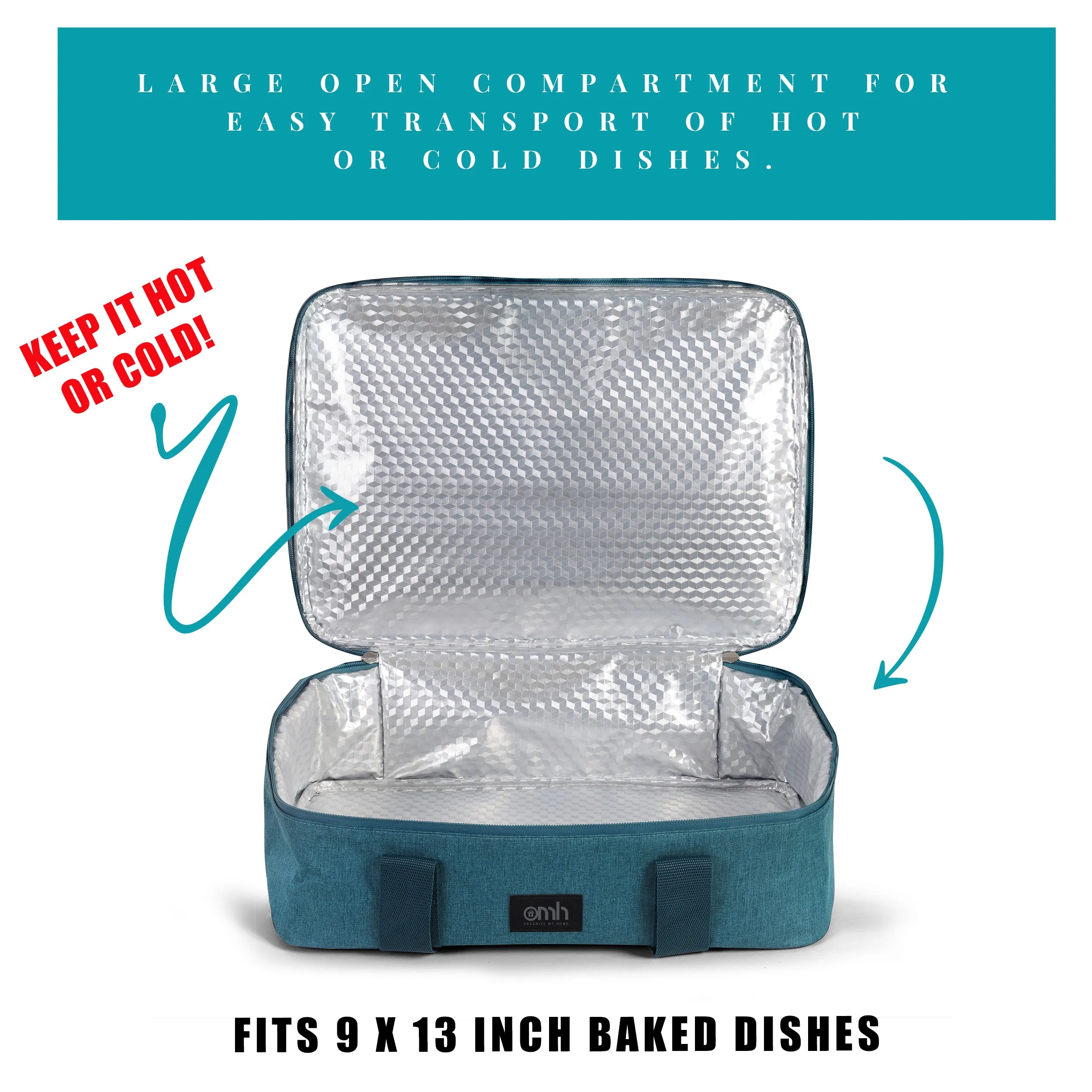 Teal Insulated Casserole Carrying Case