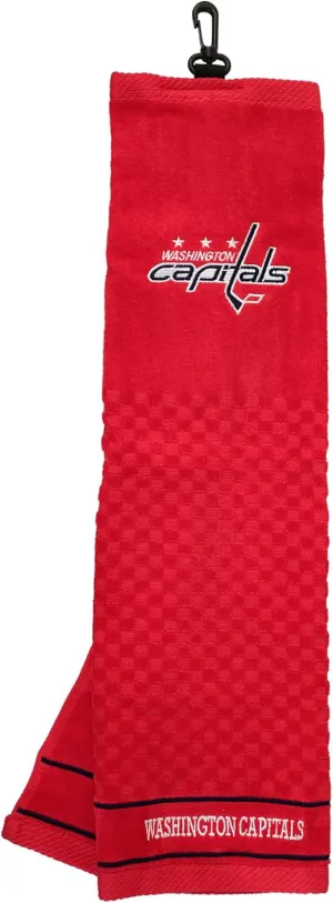 Team Golf NHL Embroidered Golf Towel, Checkered Scrubber Design, Embroidered Logo