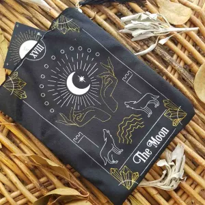 The Moon Tarot Velvet Bag Zippered (approx. 19x15cm)
