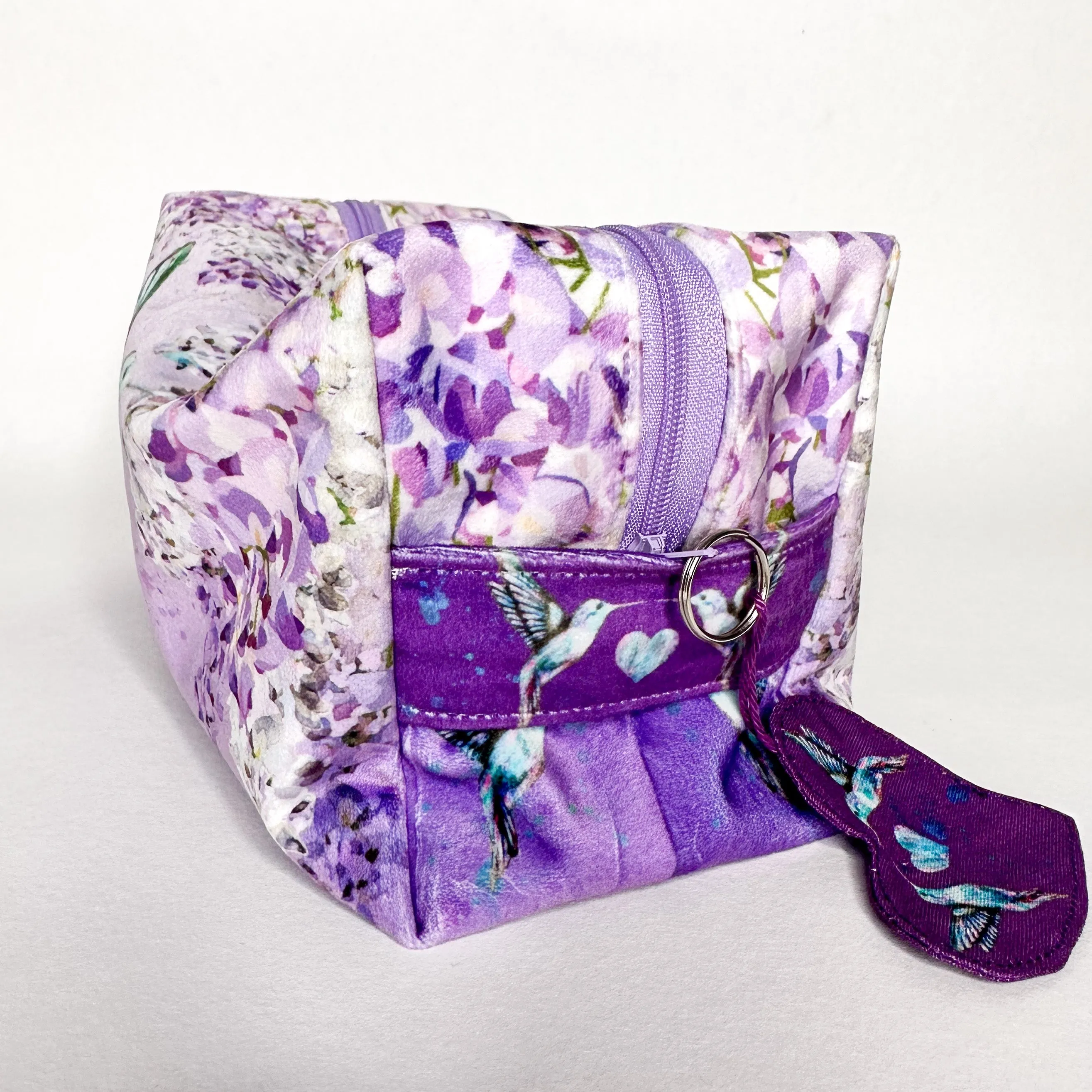 The Velvet Pouch Set - Hummingbirds Sewing Kit