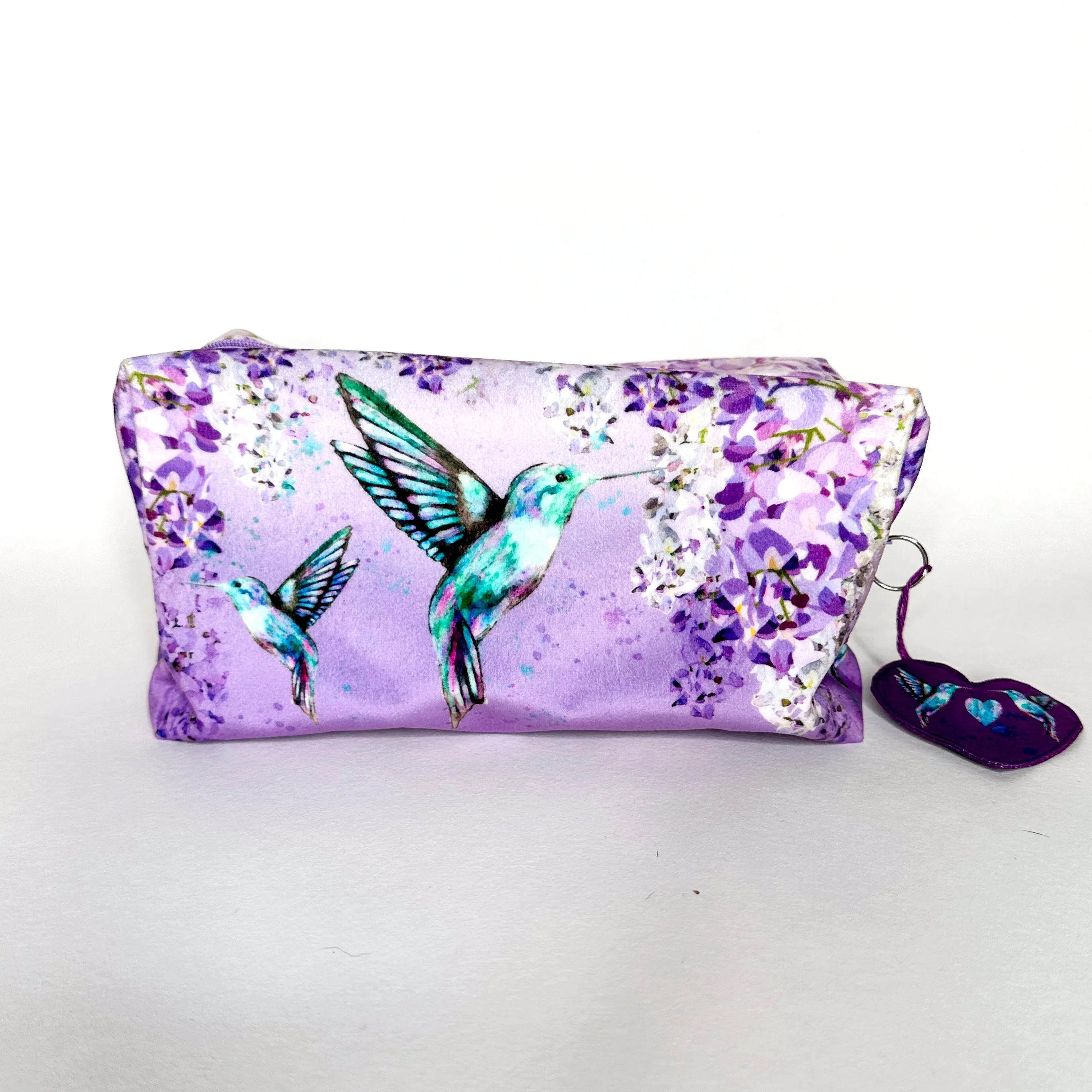 The Velvet Pouch Set - Hummingbirds Sewing Kit