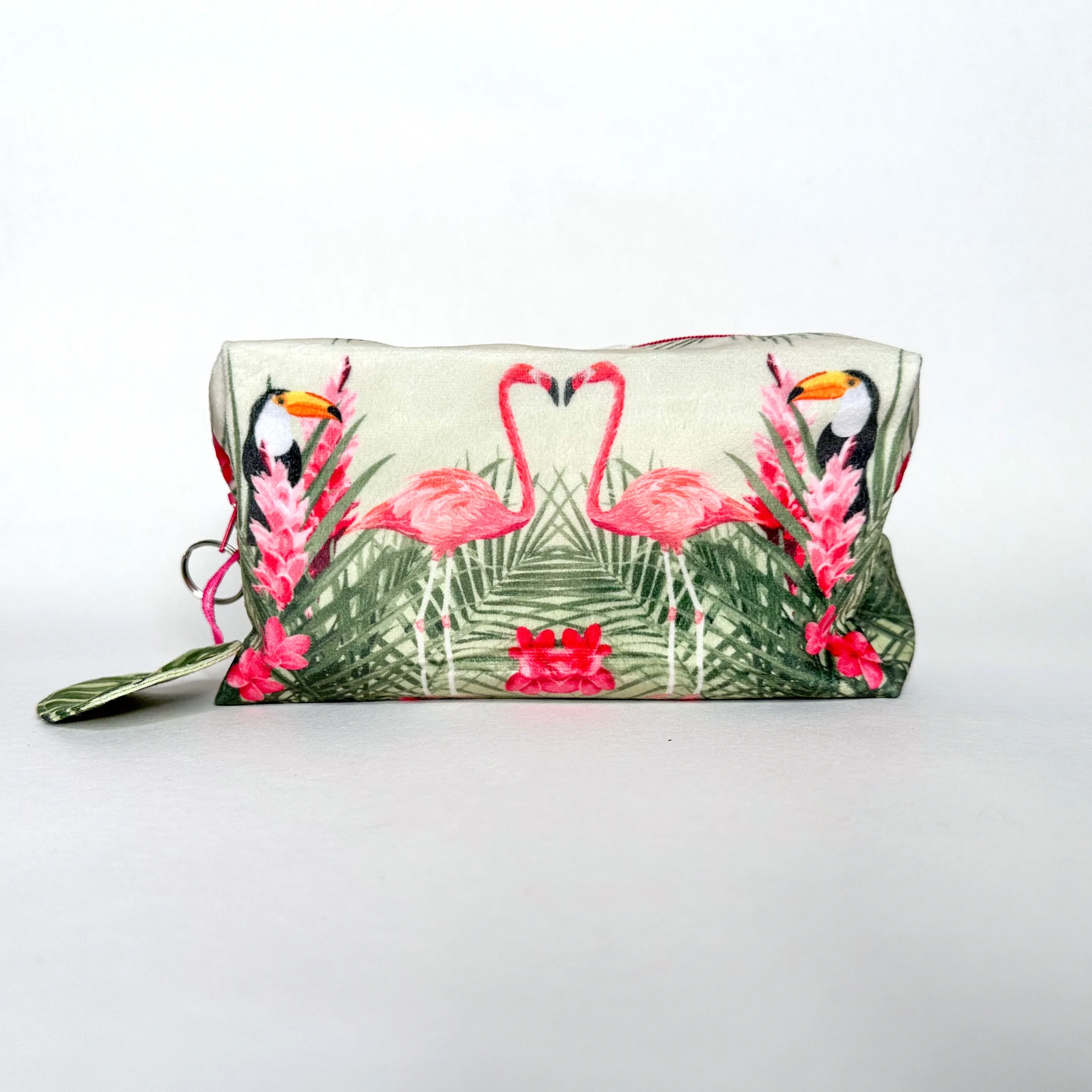 The Velvet Pouch Set - Jungle Animals Sewing Kit