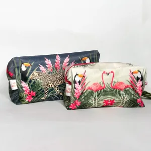 The Velvet Pouch Set - Jungle Animals Sewing Kit