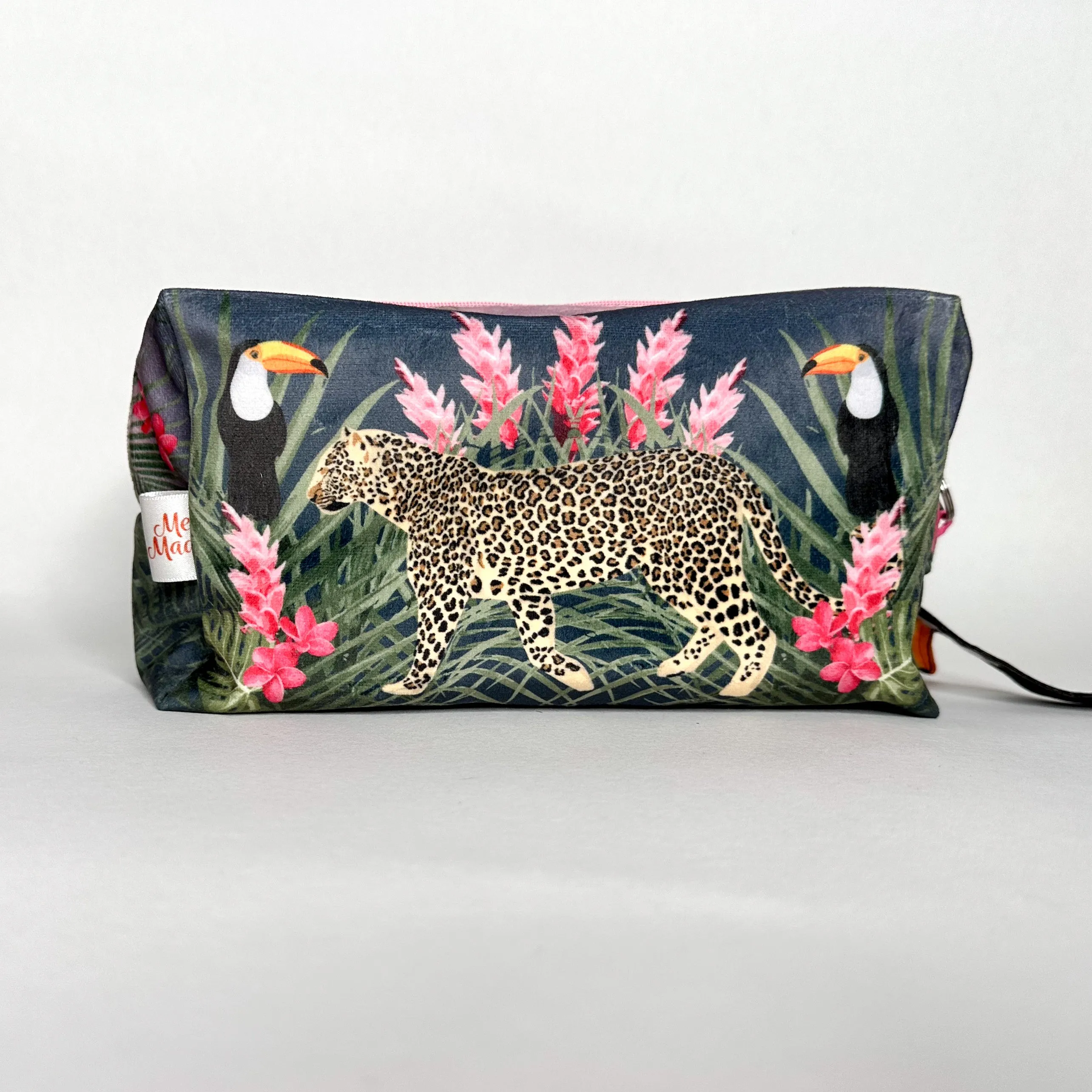 The Velvet Pouch Set - Jungle Animals Sewing Kit