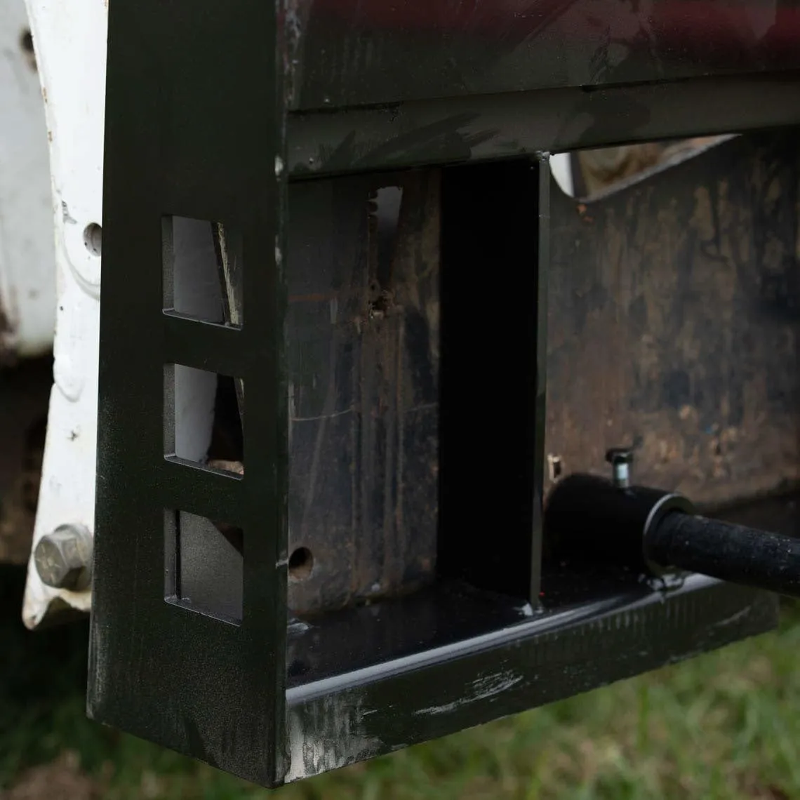 Titan Attachments Economy Series Pallet Fork Frame, 36" Fork Blades, Skid Steer Quick Tach Connection, Rated 4000 LB, Conus 2 Hay Spear Sleeves and 2" Receiver Hitch Included