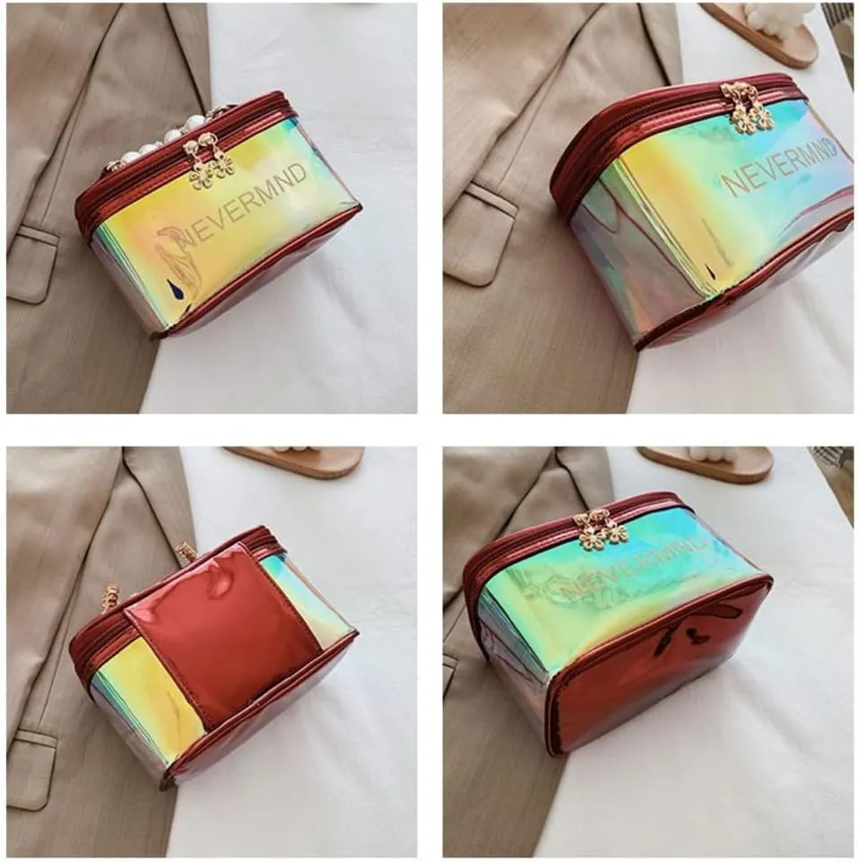 Toiletry Bag for Women Men, Waterproof Makeup Cosmetic Bag Travel Organizer Travel Bag Large Capacity Tote Bag Handbag (Black)