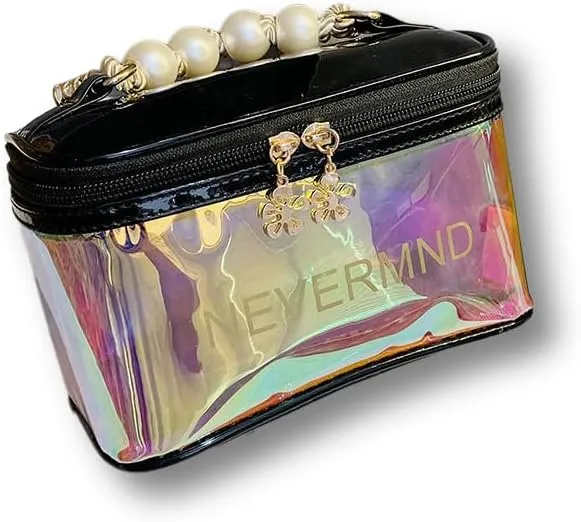 Toiletry Bag for Women Men, Waterproof Makeup Cosmetic Bag Travel Organizer Travel Bag Large Capacity Tote Bag Handbag (Black)