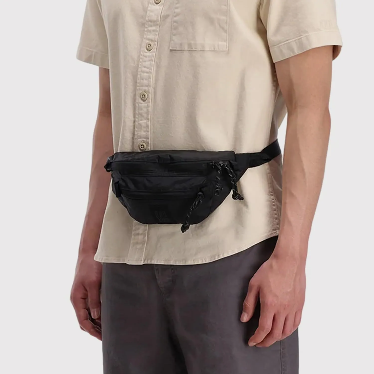 Topo Designs Mountain Waist Pack, Hip Bag, 100% Recycled Nylon Construction, 2L capacity, YKK Zips
