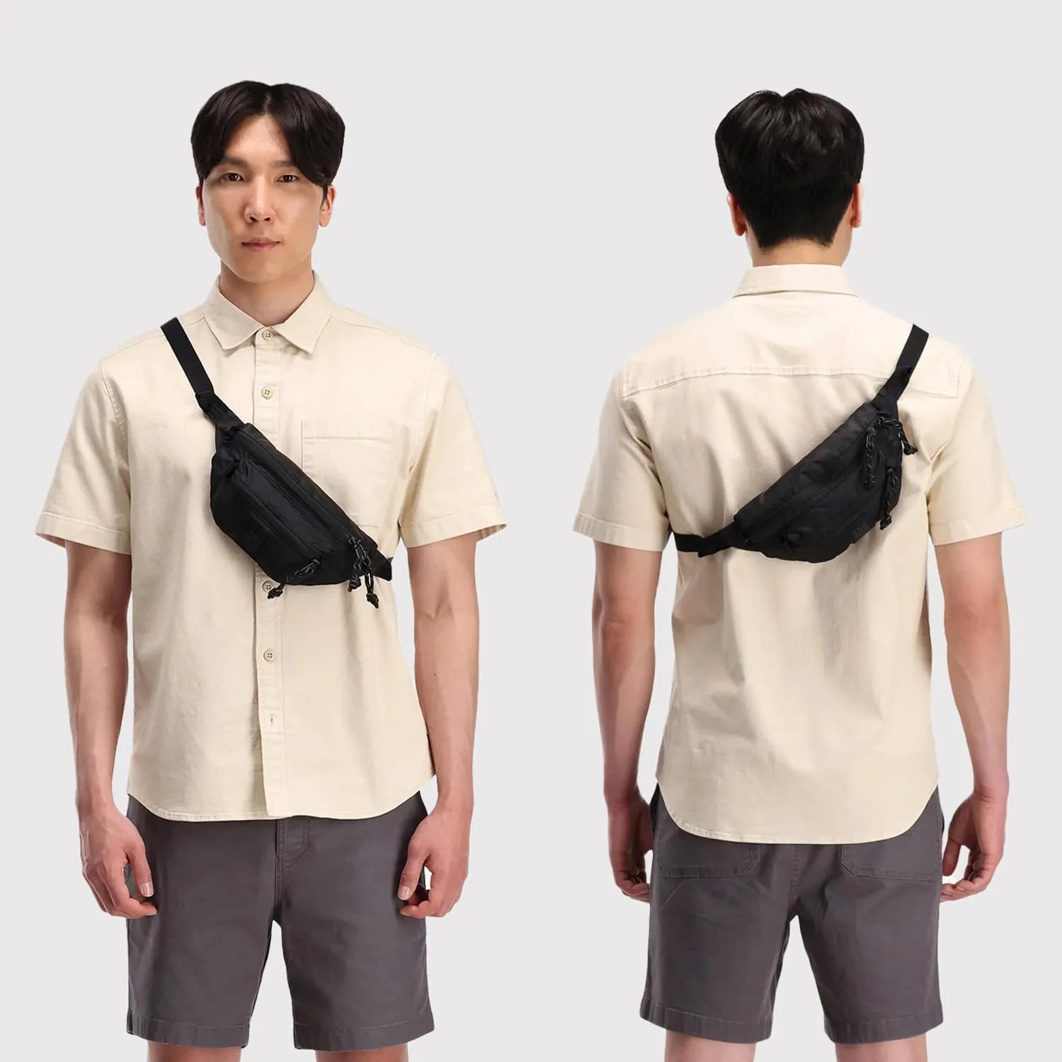 Topo Designs Mountain Waist Pack, Hip Bag, 100% Recycled Nylon Construction, 2L capacity, YKK Zips