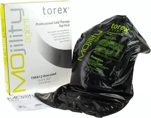 Torex Cold Pack Black Oversize 12.5 x 18.5 inches, Durable and Reusable