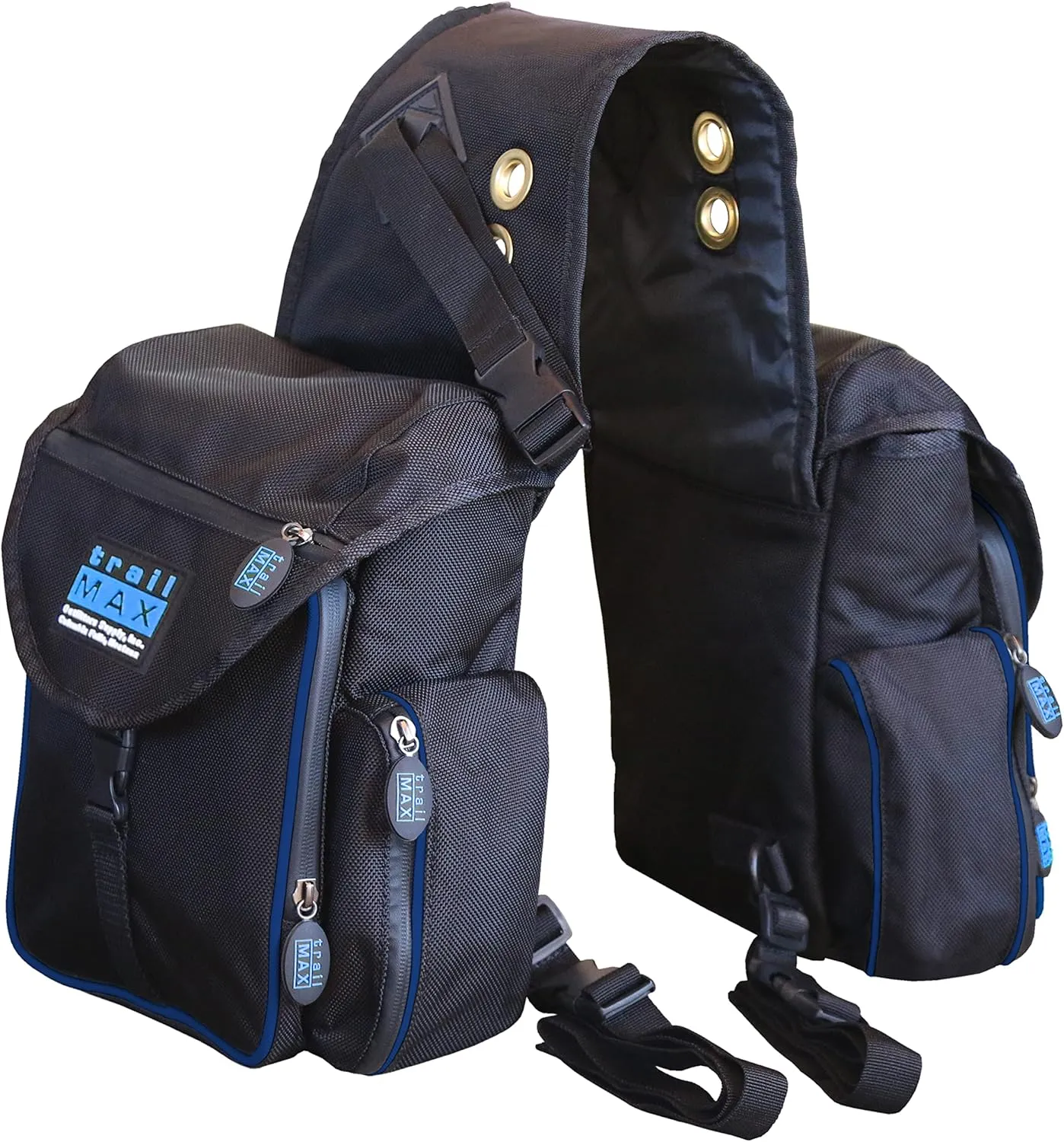 TrailMax 500 Series Insulated & Padded Back Saddle Bags for Trail Riding; Padded & Insulated Saddle Bags for Horses; Padded & Insulated Trail Bags for Horses