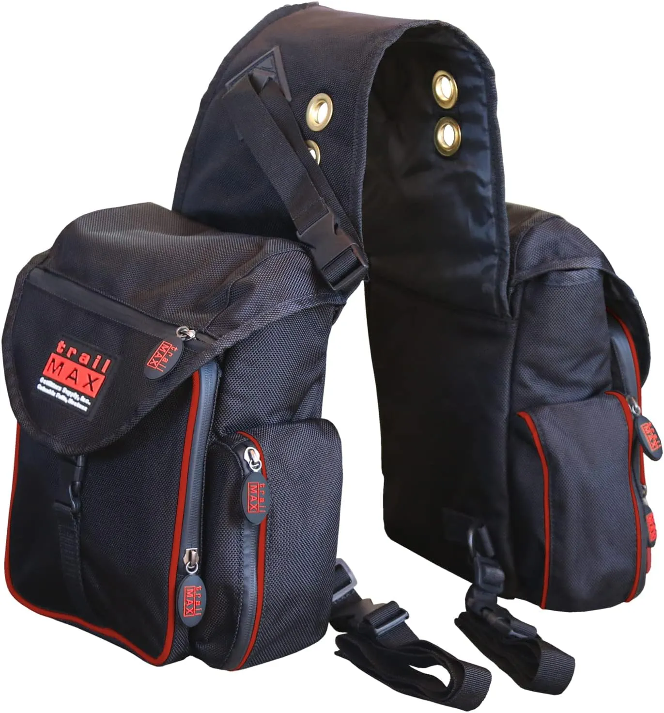 TrailMax 500 Series Insulated & Padded Back Saddle Bags for Trail Riding; Padded & Insulated Saddle Bags for Horses; Padded & Insulated Trail Bags for Horses