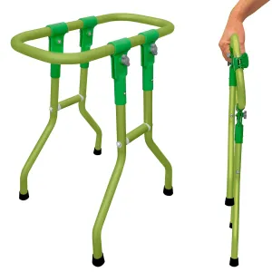 Trash Bag Holder, 13 Gallon Plastic Bag Capacity, Works on Slopes, Foldable, Outdoor Trash Bag Holder Stand, Camping, Picnics, RV Travel, Parties, House & Yard Cleanup, Gardening