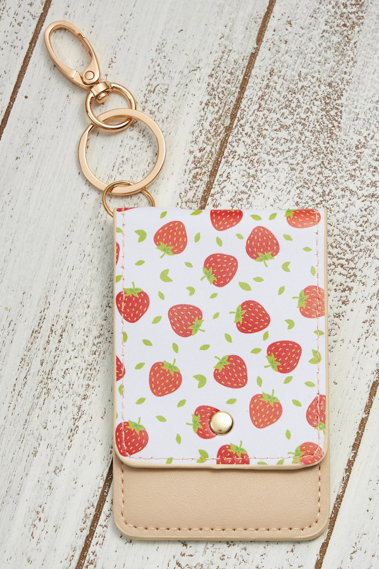 Tropical ID Card Holder Key Chains