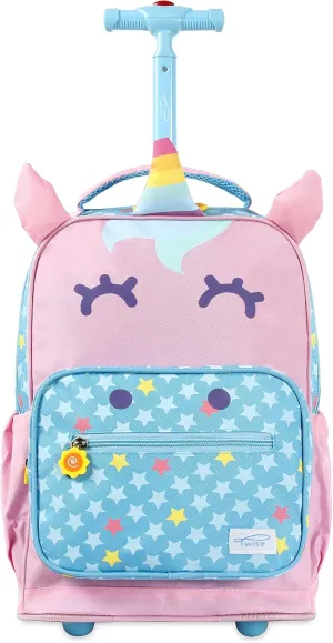 TWISE SIDE-KICK SCHOOL, TRAVEL ROLLING BACKPACK FOR KIDS AND TODDLERS