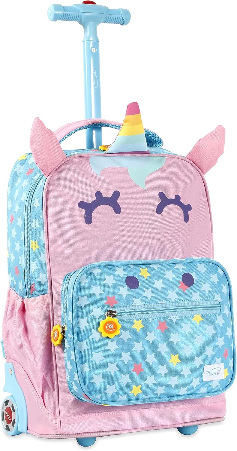 TWISE SIDE-KICK SCHOOL, TRAVEL ROLLING BACKPACK FOR KIDS AND TODDLERS